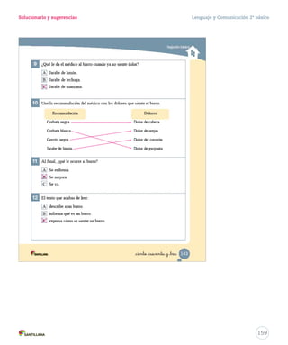 Solucionario y sugerencias Lenguaje y Comunicación 2º básico 
157 
 