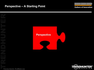 Perspective – A Starting Point Culture of Innovation Perspective 