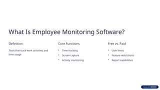 The Best Free Employee Monitoring Software Tools in 2025 | PPTX
