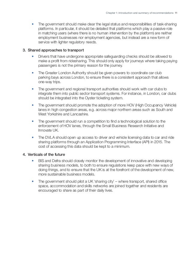 unlocking the sharing economy an independent review