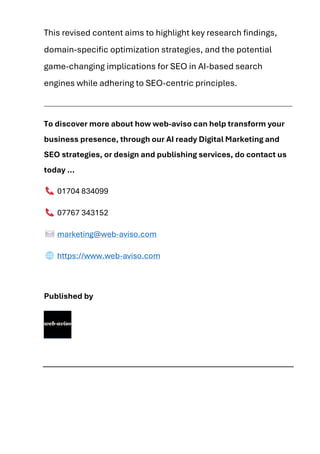 Unlocking AI Search Engine Optimization | PDF