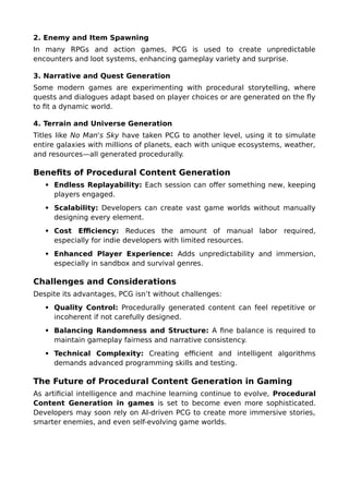 Unlocking Creativity: The Role of Procedural Content Generation in ...