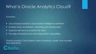 Oracle Analytics Cloud Consulting Services for Advanced Data Insights ...