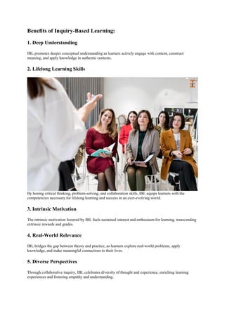 Unlocking Potential: The Power of Inquiry-Based Learning in Education | PDF