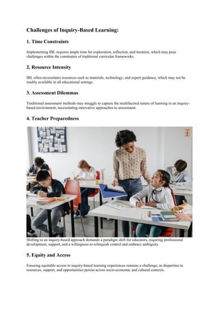 Unlocking Potential: The Power of Inquiry-Based Learning in Education | PDF