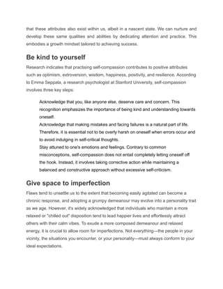 13 Personality development tips for an incredible personality | PDF