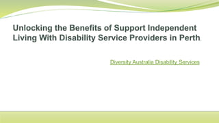 Diversity Australia Disability Services
 