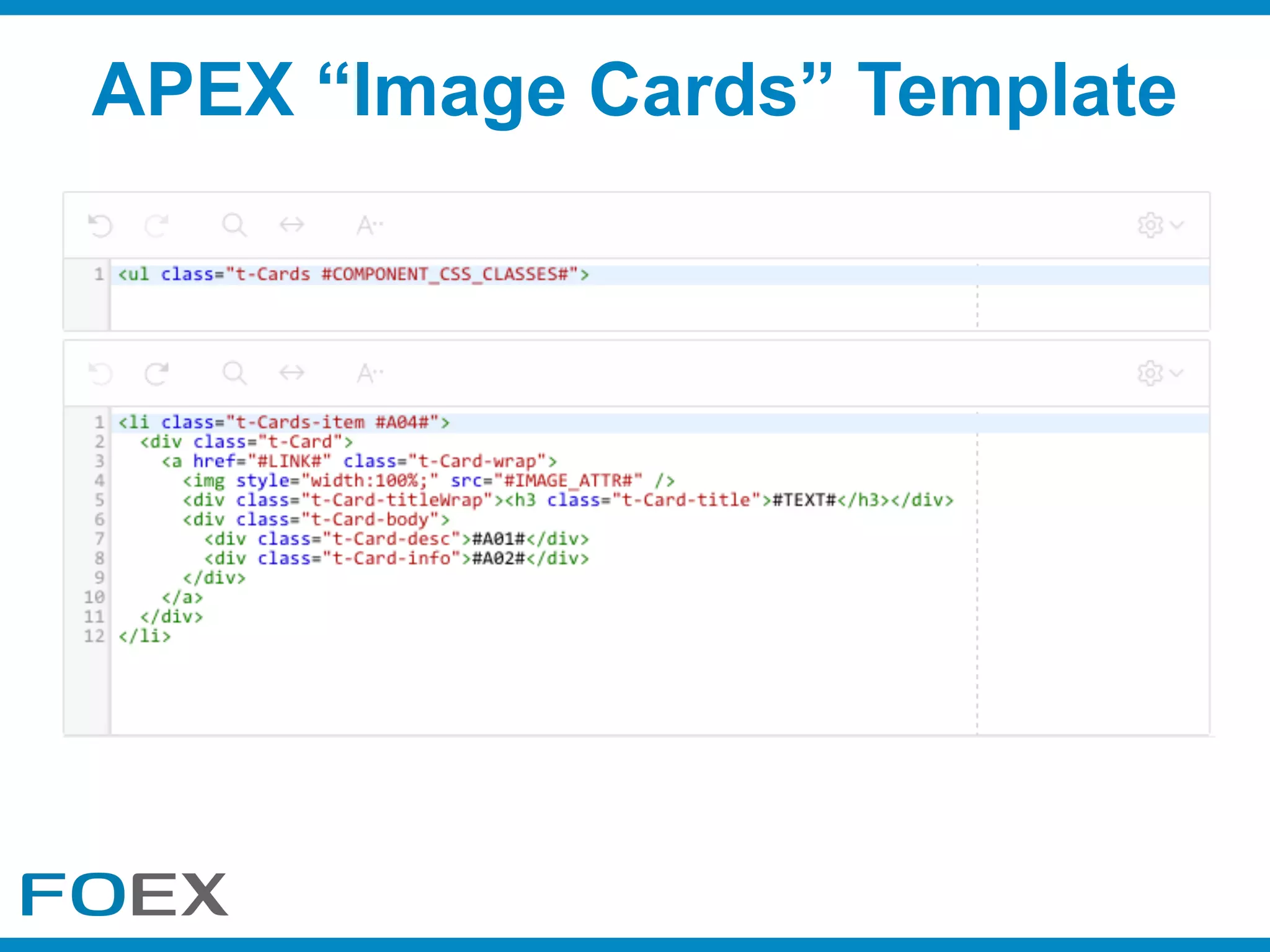 APEX “Image Cards” Template
 
