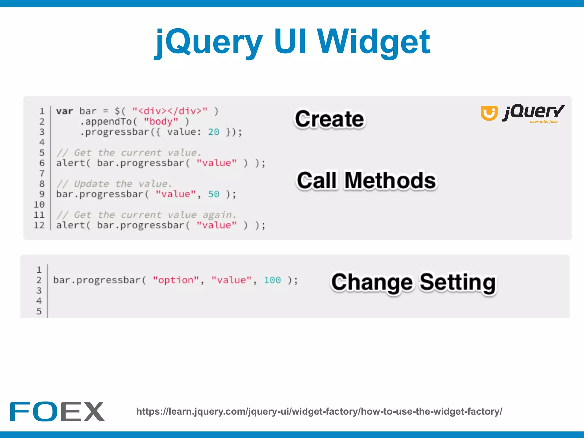 jQuery UI Widget
https://learn.jquery.com/jquery-ui/widget-factory/how-to-use-the-widget-factory/
 