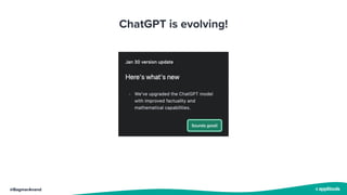 @BagmarAnand
ChatGPT is evolving!
 