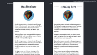 https://codepen.io/rachelandrew/pen/aqbdOy
No Grid Grid
 
