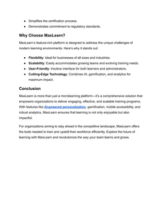 Unlocking the Power of MaxLearn_ Top Features for Transforming ...