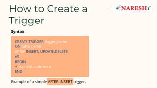 Unlocking the Power of Triggers in SQL Server | PDF | Databases ...