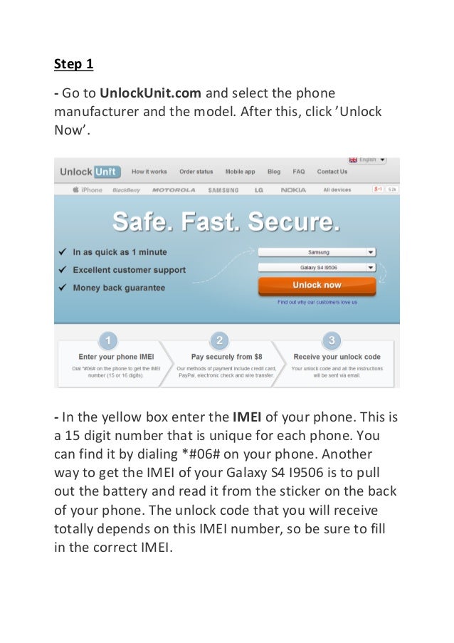 How To Find The Imei Number On The Samsung Galaxy S 4 ...