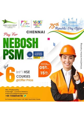Unlock the future of HSE Era and discover the power - Nebosh PSM Course In Chennai.pdf