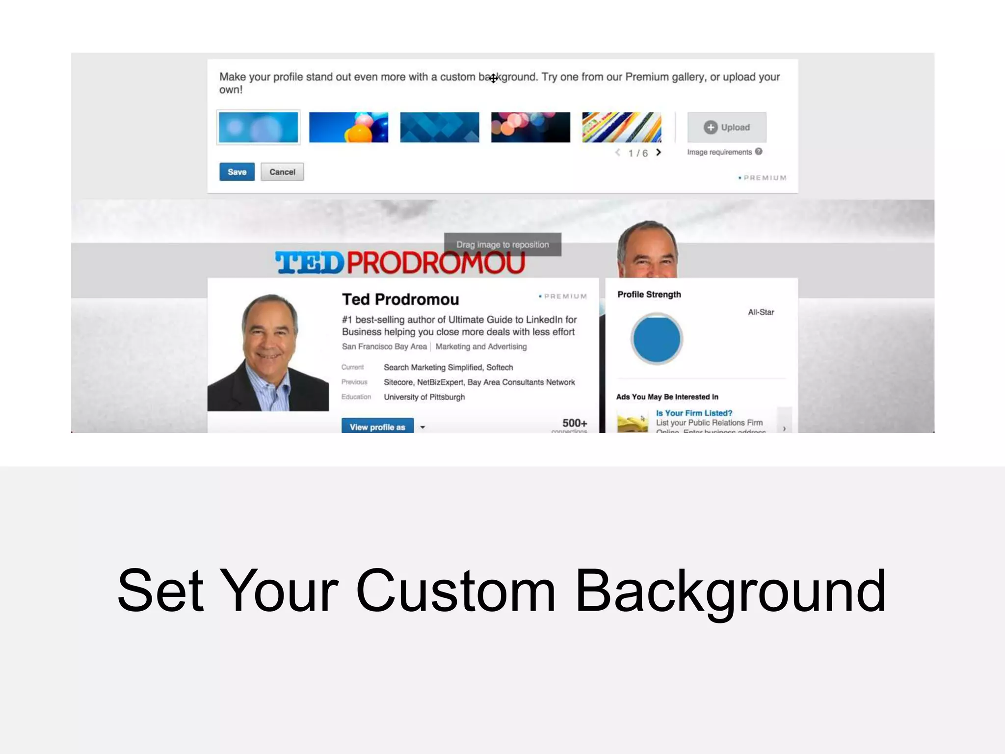 Set Your Custom Background
 