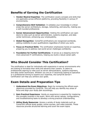 Unlock Your IT Potential with CompTIA Server+ Certification.docx