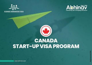 Unlock Your Path to Canadian PR with the Family Startup Visa Program