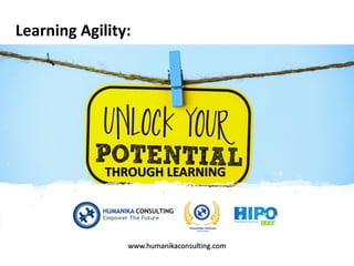 Learning Agility:
www.humanikaconsulting.com
THROUGH LEARNING
 