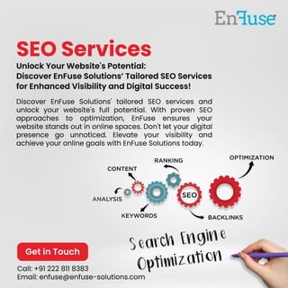 Unlock Your Website's Potential: Discover EnFuse Solutions’ Tailored SEO Services for Enhanced Visibility and Digital Success!