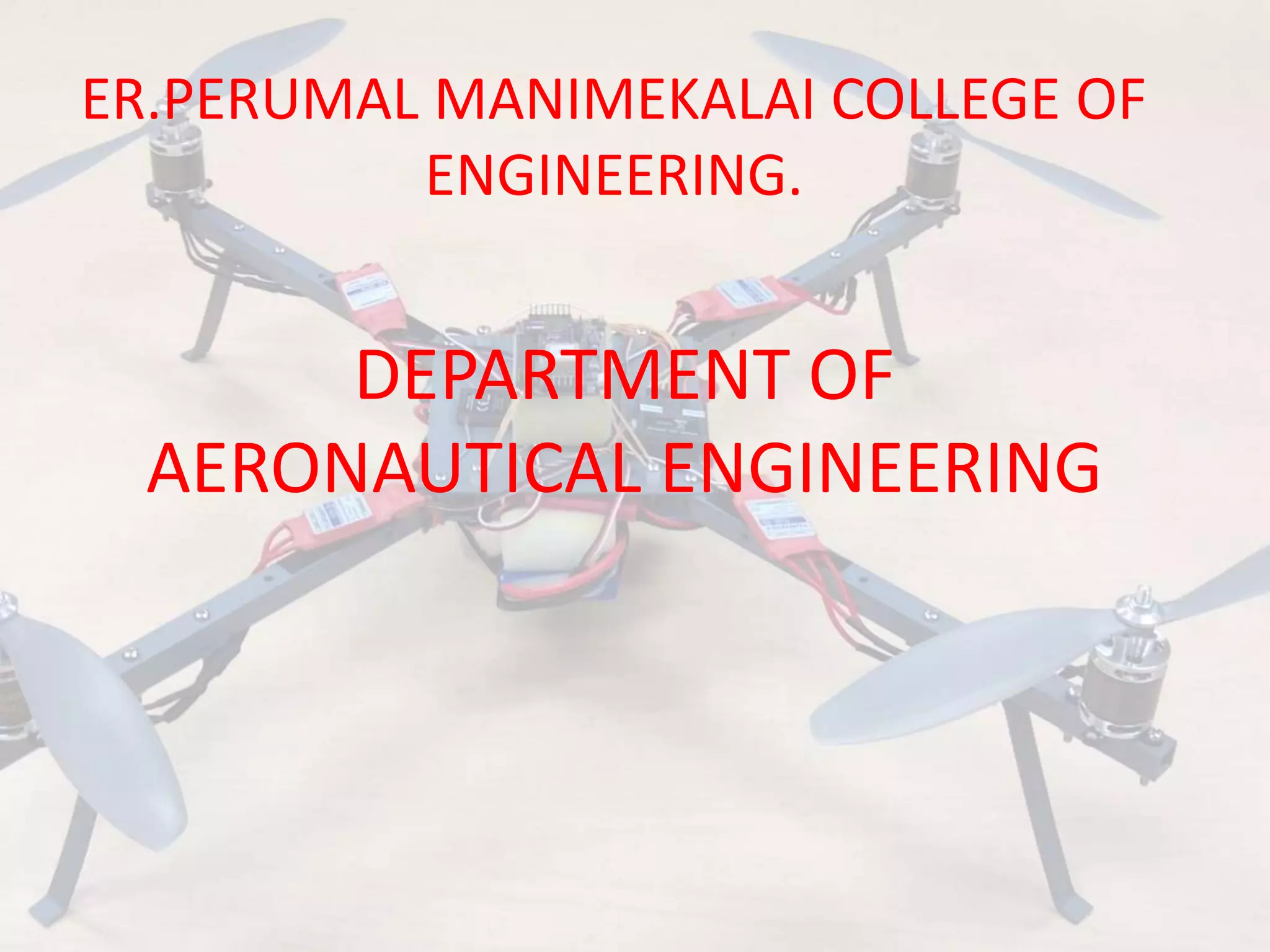 Unmanned aerial vehicle PPT