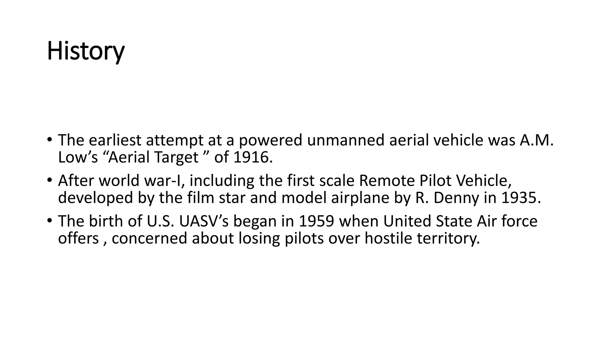 Unmanned aerial vehicle | PPTX