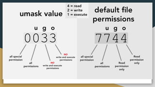 Unmask in linux