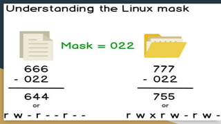 Unmask in linux