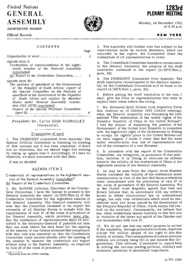 UN Meeting Minutes Dec1963 Malaysia