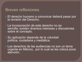 Un modelo estratégico para abordar los derechos de las audiencias | PPTX