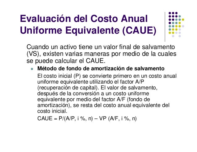 Unmsm fisi09ingeniería económica capitulo 9costo anual