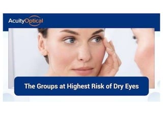The Groups at Highest Risk of Dry Eyes