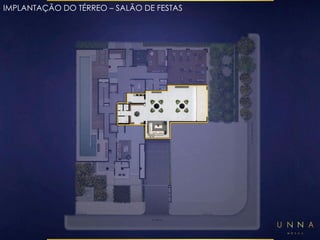 IMPLANTAÇÃO DO TÉRREO – SALÃO DE FESTAS 
 