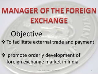 COINS AND CURRENCY NOTES IN CIRCULATION10FUNCTIONS OF R B I   by UNNI B T             