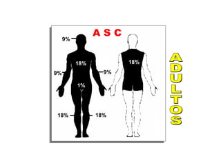 ADULTOS 18% A S C 18% 9% 9% 9% 18% 18% 1%