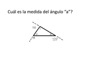 Cuál es la medida del ángulo “a”?

 