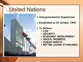 United nations organisation | PPTX