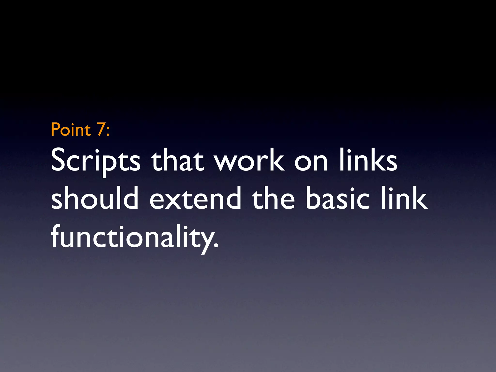 Unobtrusive JavaScript