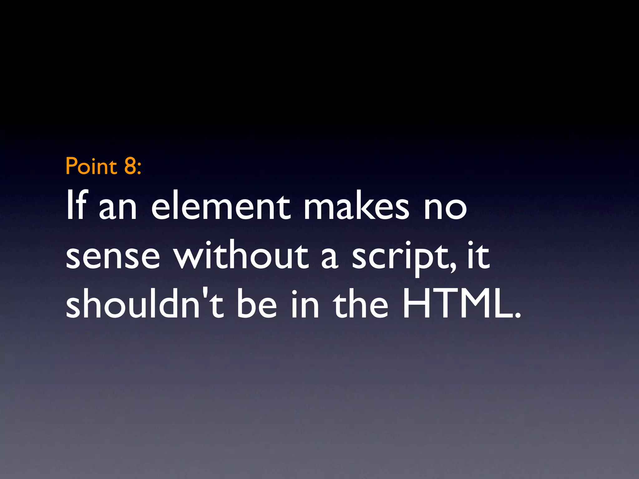 Unobtrusive JavaScript