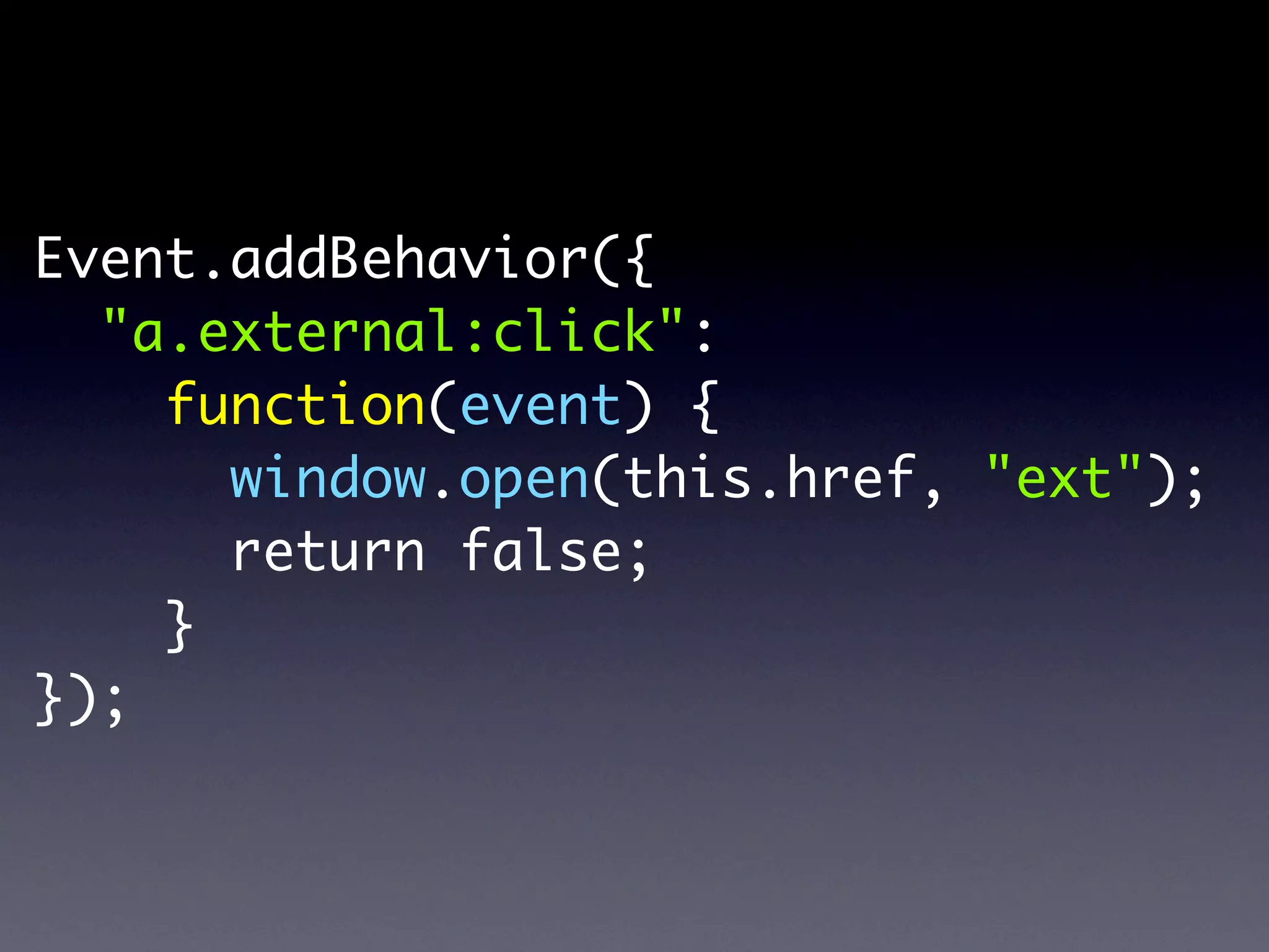 Unobtrusive JavaScript