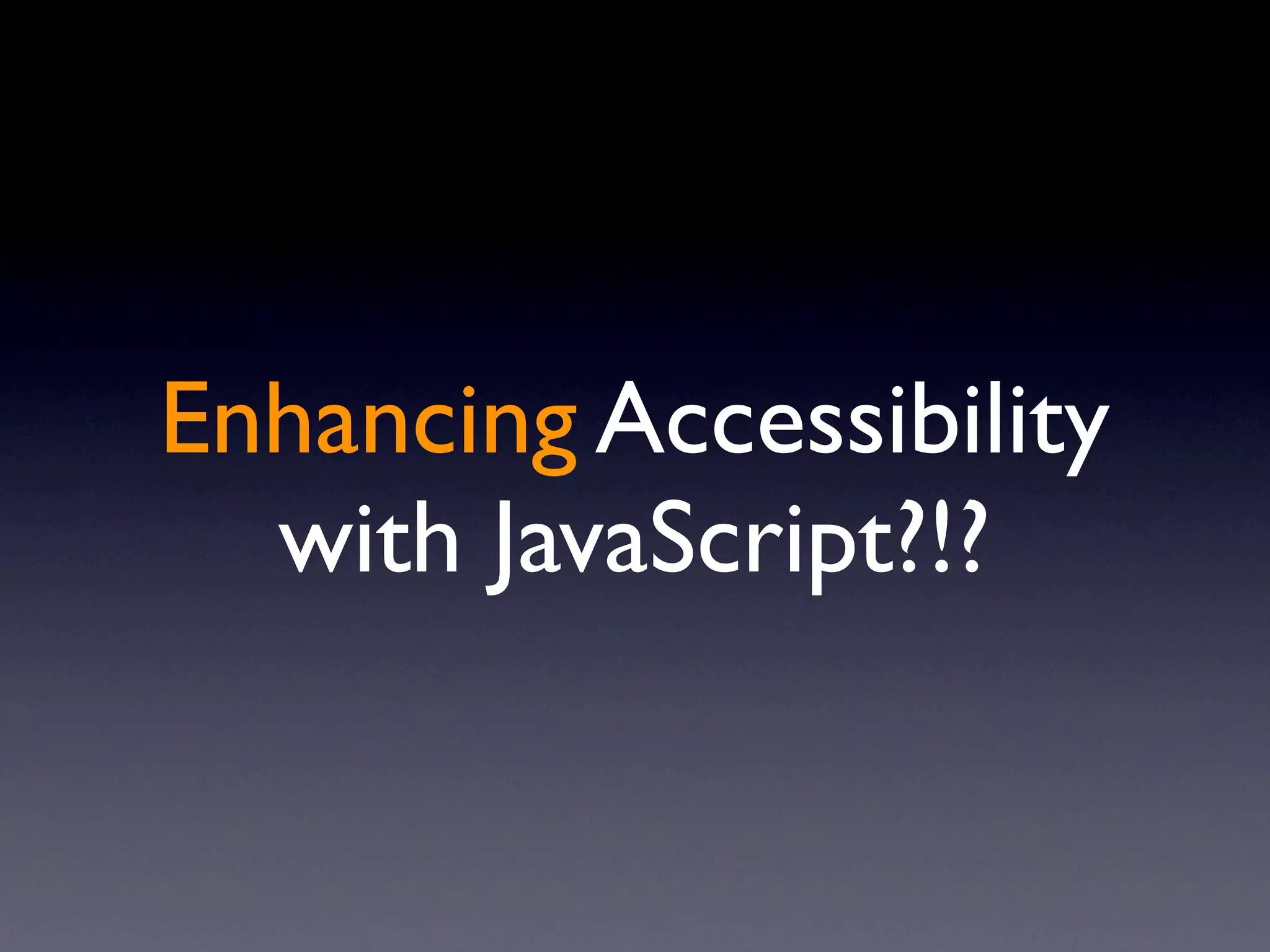 Unobtrusive JavaScript
