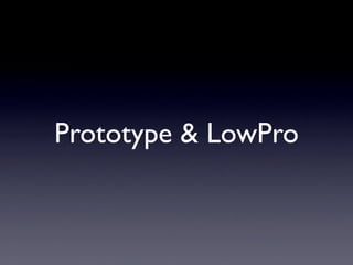 Unobtrusive JavaScript