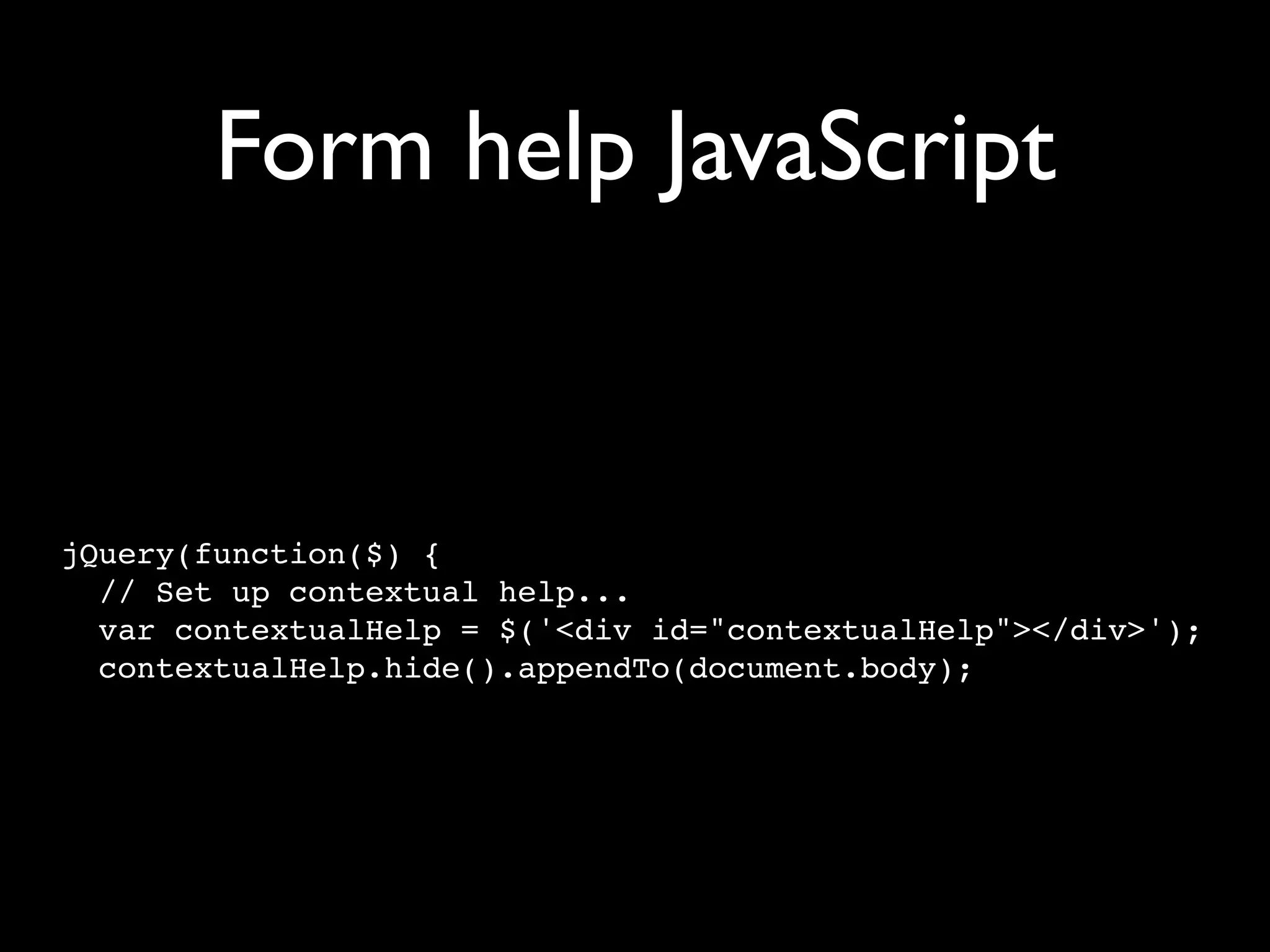Unobtrusive JavaScript with jQuery