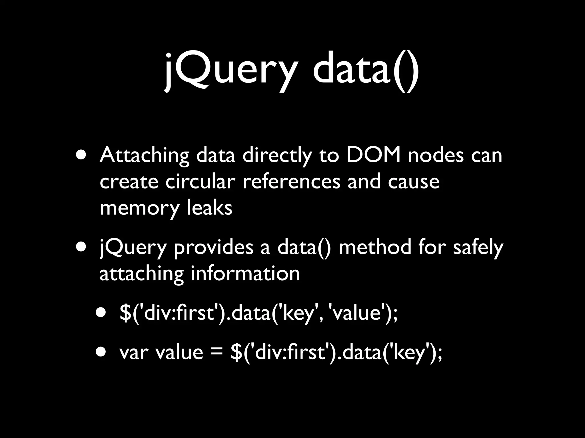 Unobtrusive JavaScript with jQuery