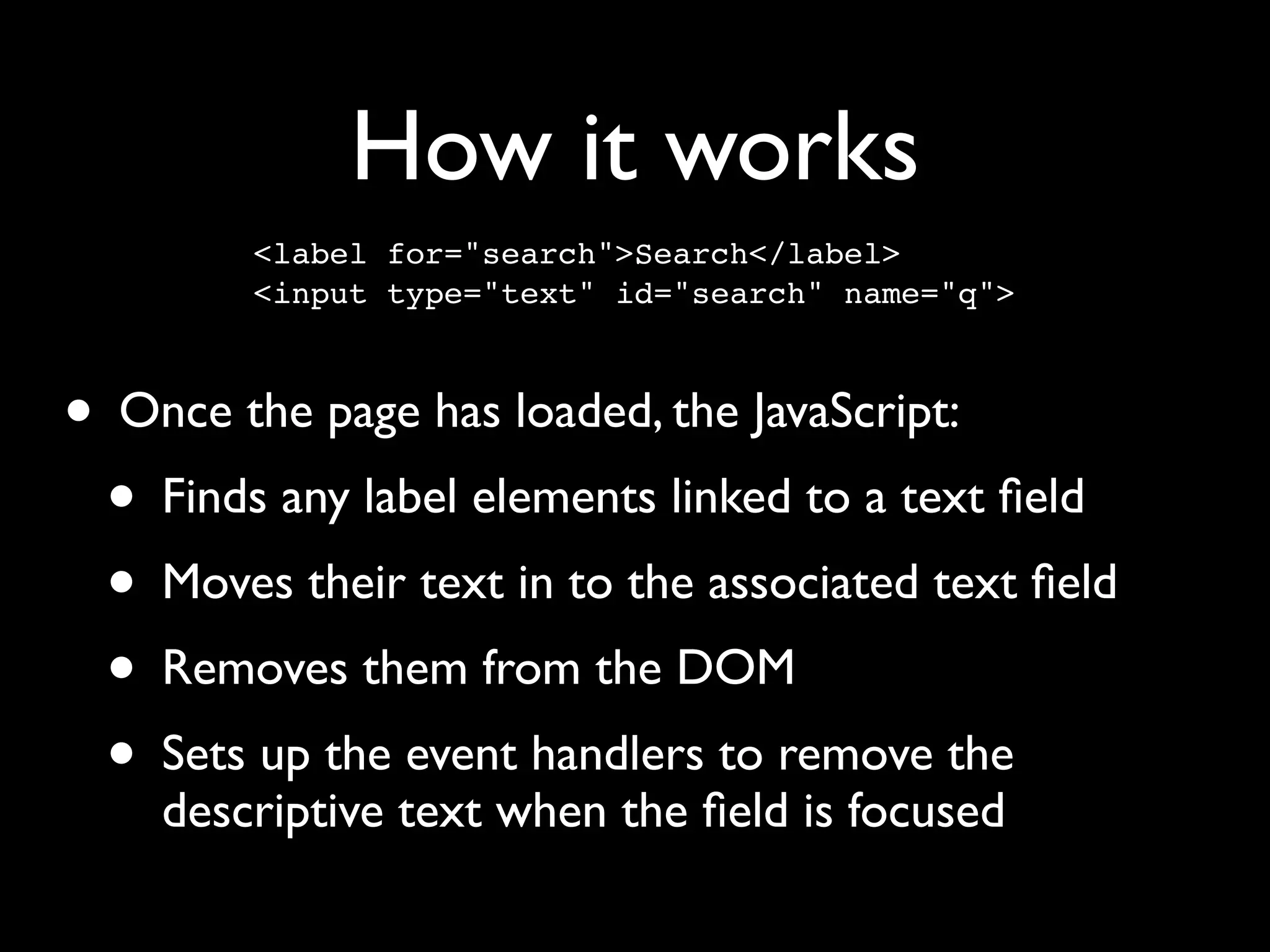 Unobtrusive JavaScript with jQuery
