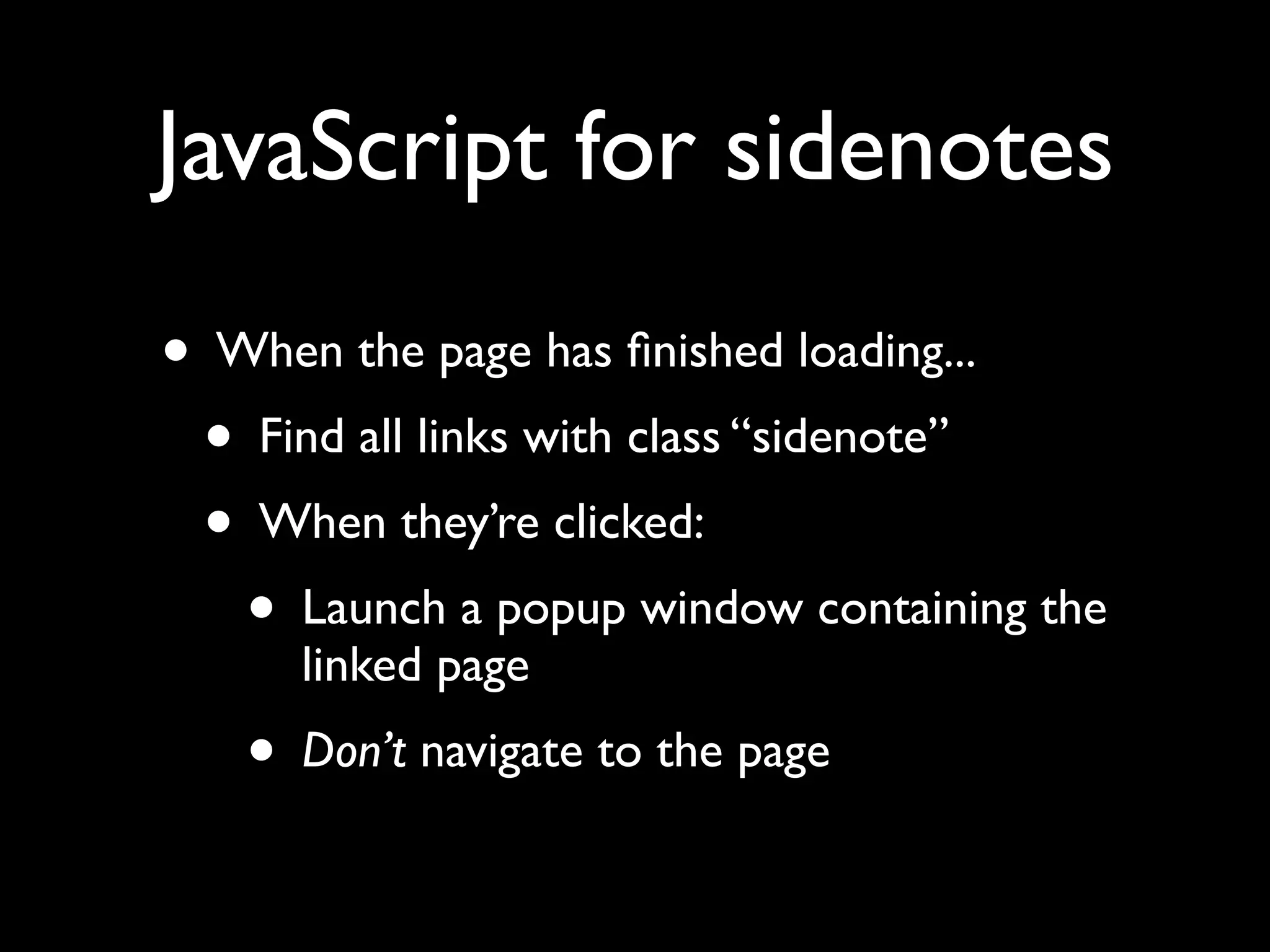 Unobtrusive JavaScript with jQuery