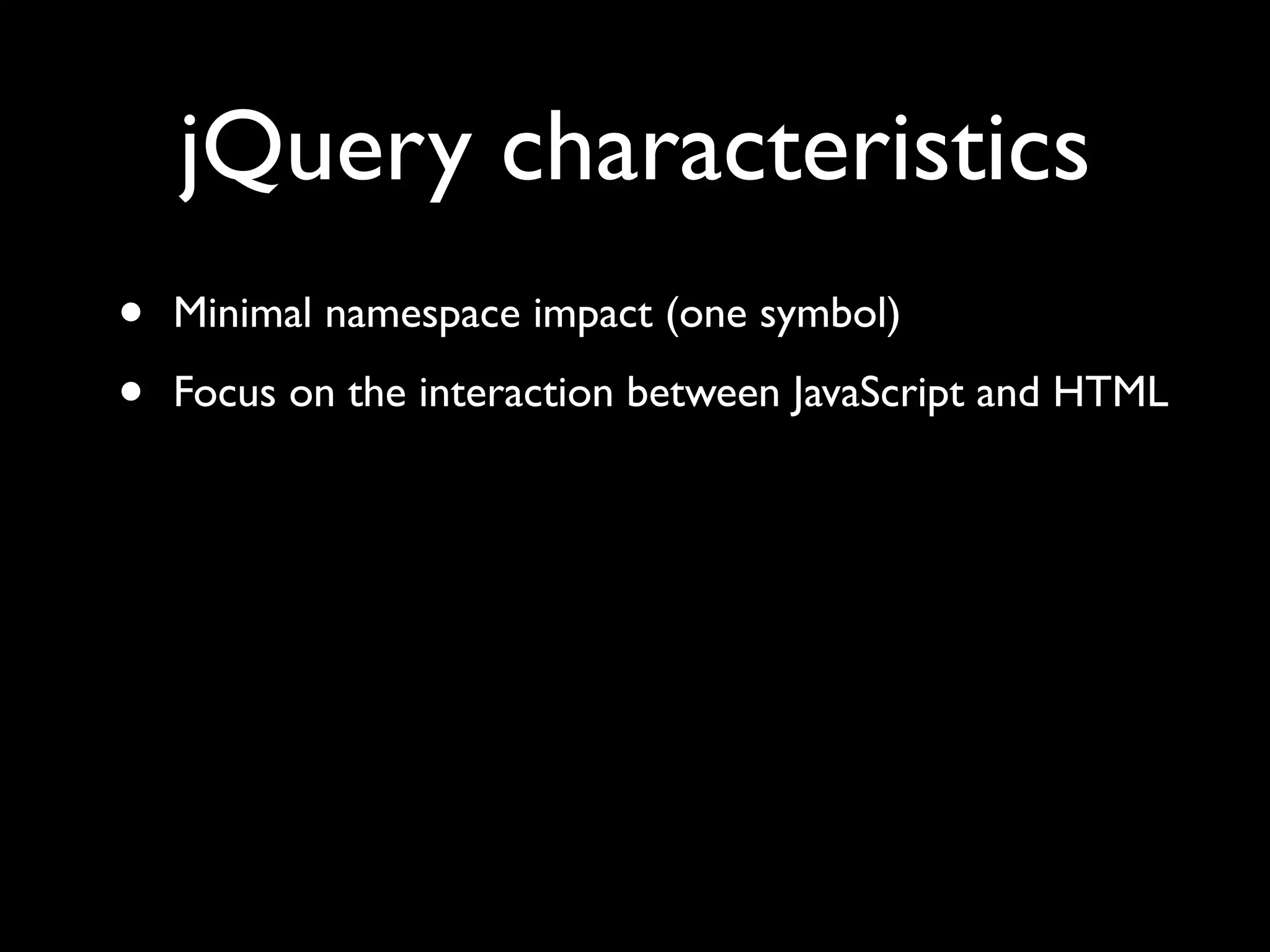 Unobtrusive JavaScript with jQuery
