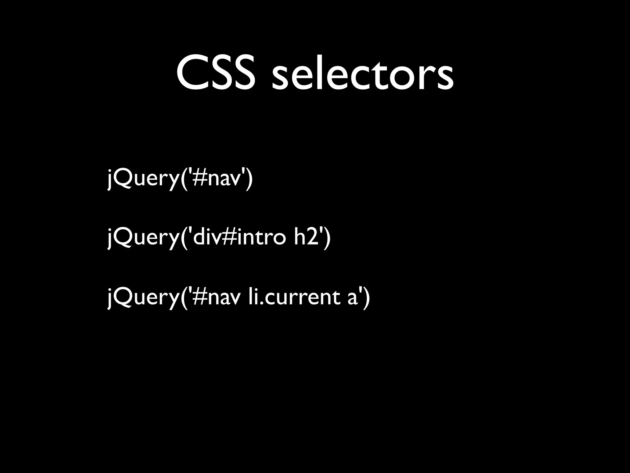 Unobtrusive JavaScript with jQuery