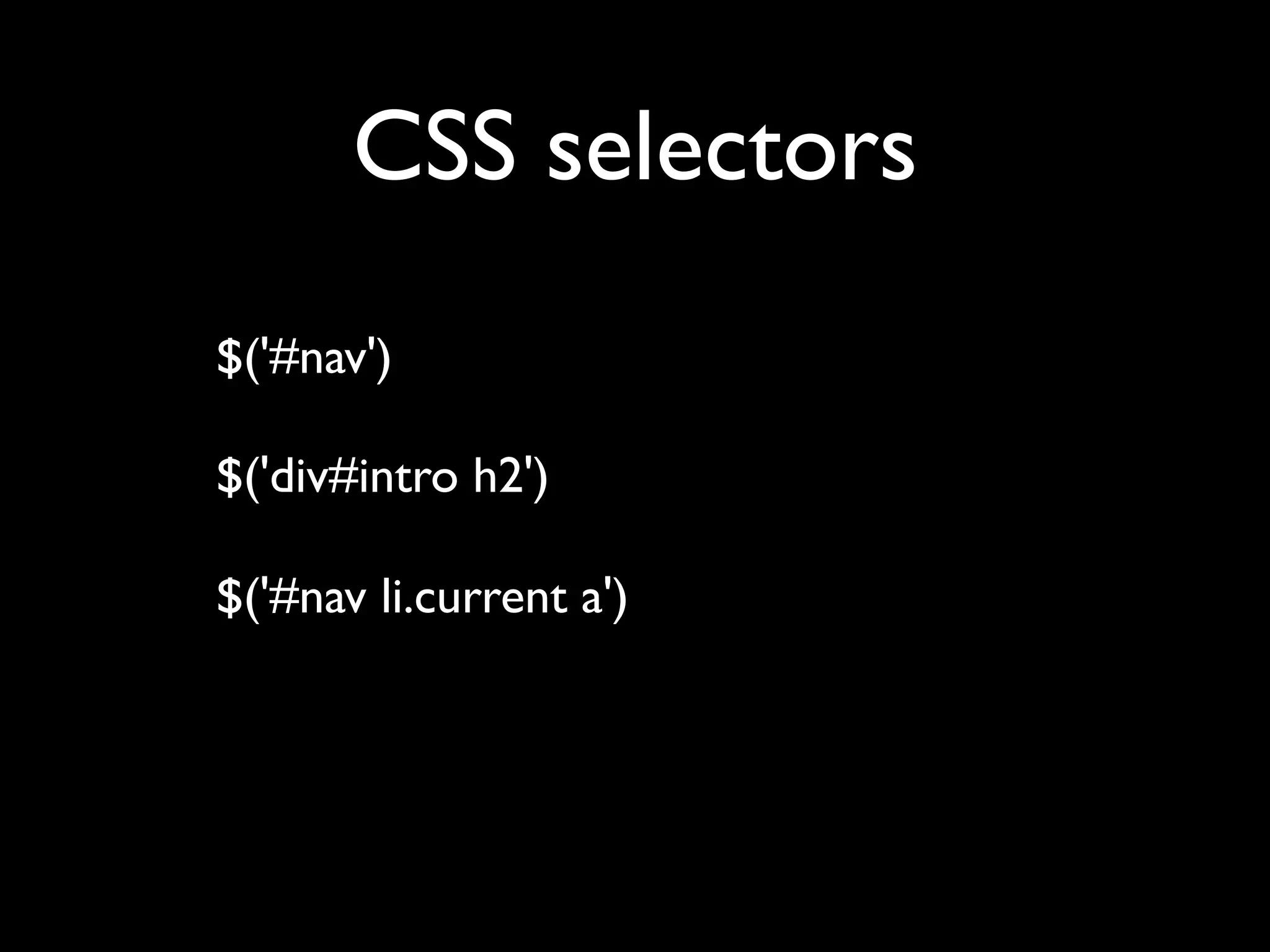 Unobtrusive JavaScript with jQuery