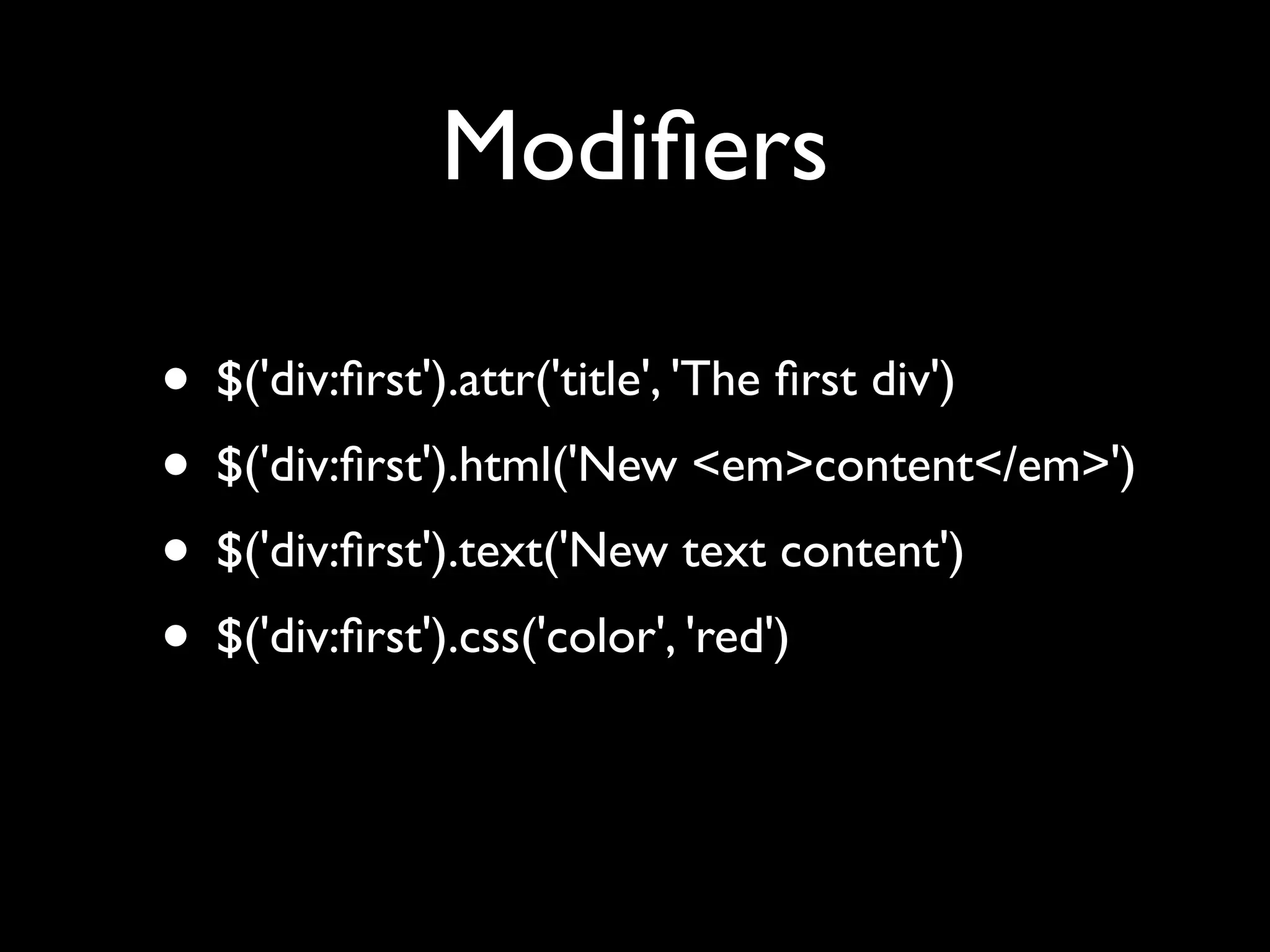 Unobtrusive JavaScript with jQuery